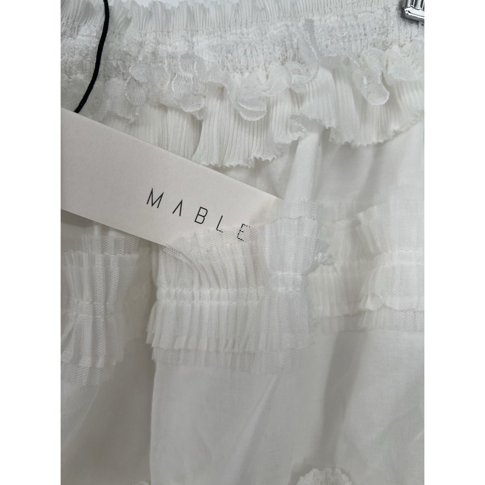 Mable Skirt Elastic Waist  Mini Skirt Size Medium (8-b49) - Picture 5 of 7